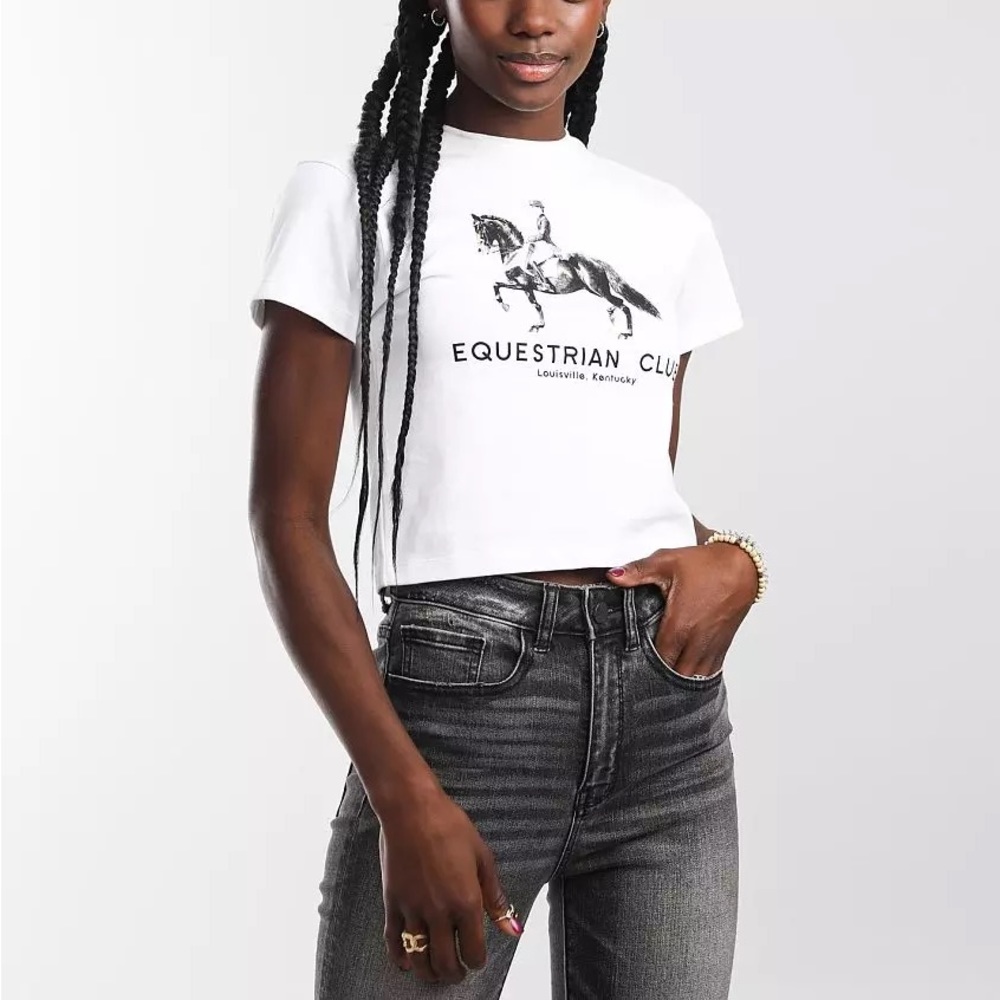 Modish Rebel Equestrian Club Shirt- Sz XL